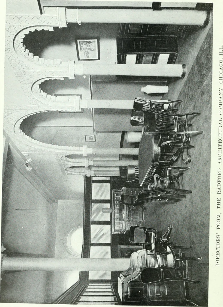 An illustration from Radford's cyclopedia of construction; carpentry, building and architecture. Based on the practical experience of a large staff of experts in actual constrcution work, 1909, leaf 15