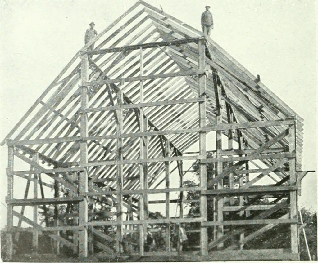 An illustration from Radford's cyclopedia of construction; carpentry, building and architecture. Based on the practical experience of a large staff of experts in actual constrcution work, 1909, leaf 205