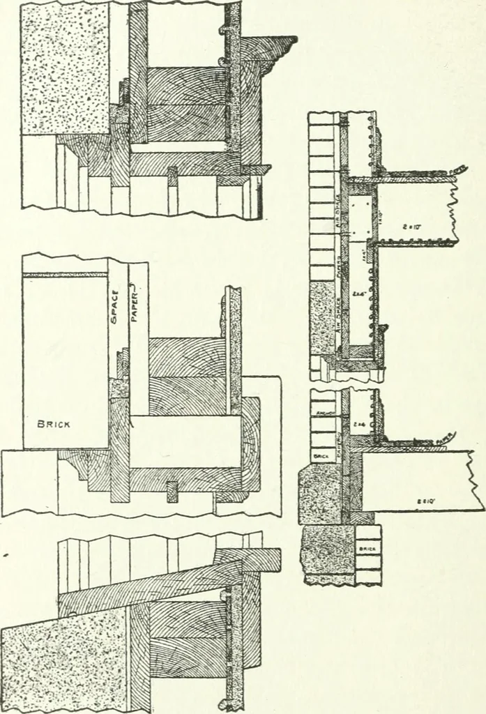 An illustration from Radford's cyclopedia of construction; carpentry, building and architecture. Based on the practical experience of a large staff of experts in actual constrcution work, 1909, leaf 207