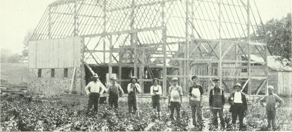 An illustration from Radford's cyclopedia of construction; carpentry, building and architecture. Based on the practical experience of a large staff of experts in actual constrcution work, 1909, leaf 54