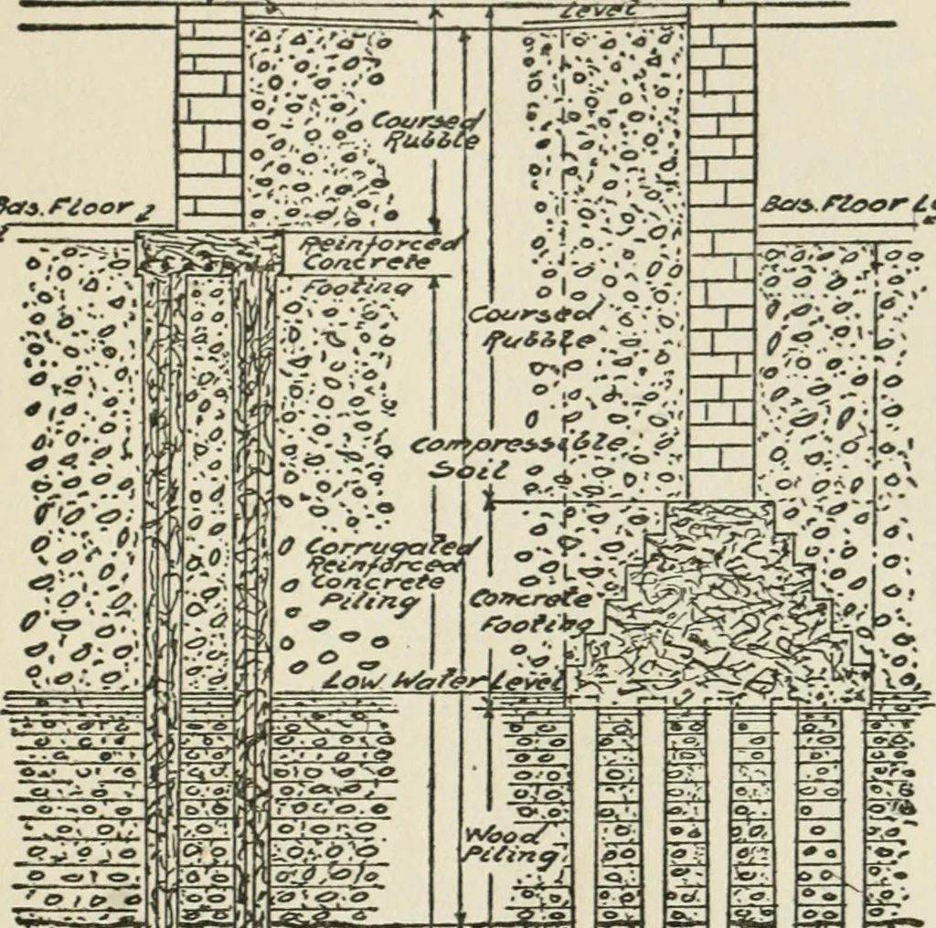 An illustration from Radford's cyclopedia of construction; carpentry, building and architecture. Based on the practical experience of a large staff of experts in actual constrcution work, 1909, leaf 44
