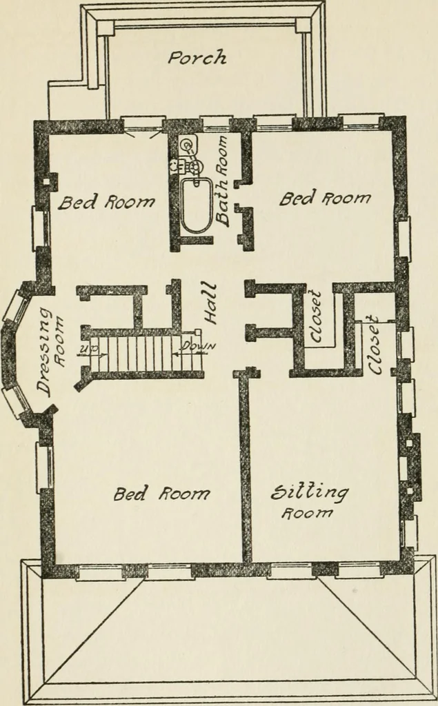 An illustration from Radford's cyclopedia of construction; carpentry, building and architecture. Based on the practical experience of a large staff of experts in actual constrcution work, 1909, leaf 204