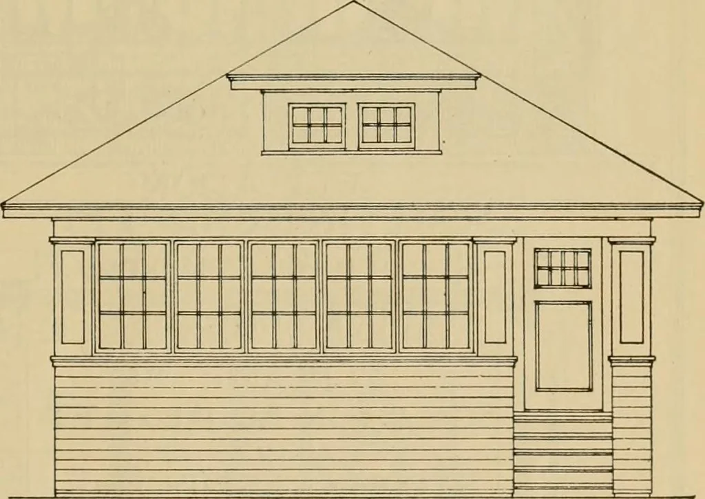 An illustration from Radford’s portfolio of details of building construction; a remarkable and unique collection of full-page plates, accurately drawn and reproduced to exact scale. Complete details for every style of interior trim, including special built-in features., 1911, leaf 100