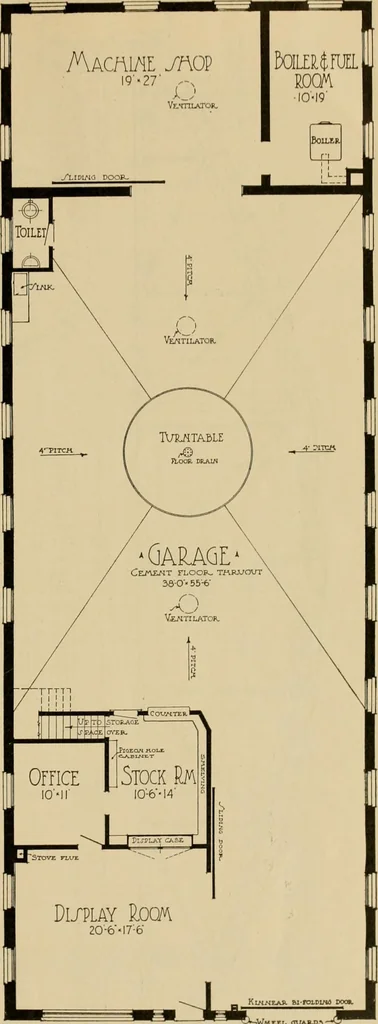 An illustration from Radford’s portfolio of details of building construction; a remarkable and unique collection of full-page plates, accurately drawn and reproduced to exact scale. Complete details for every style of interior trim, including special built-in features., 1911, leaf 110