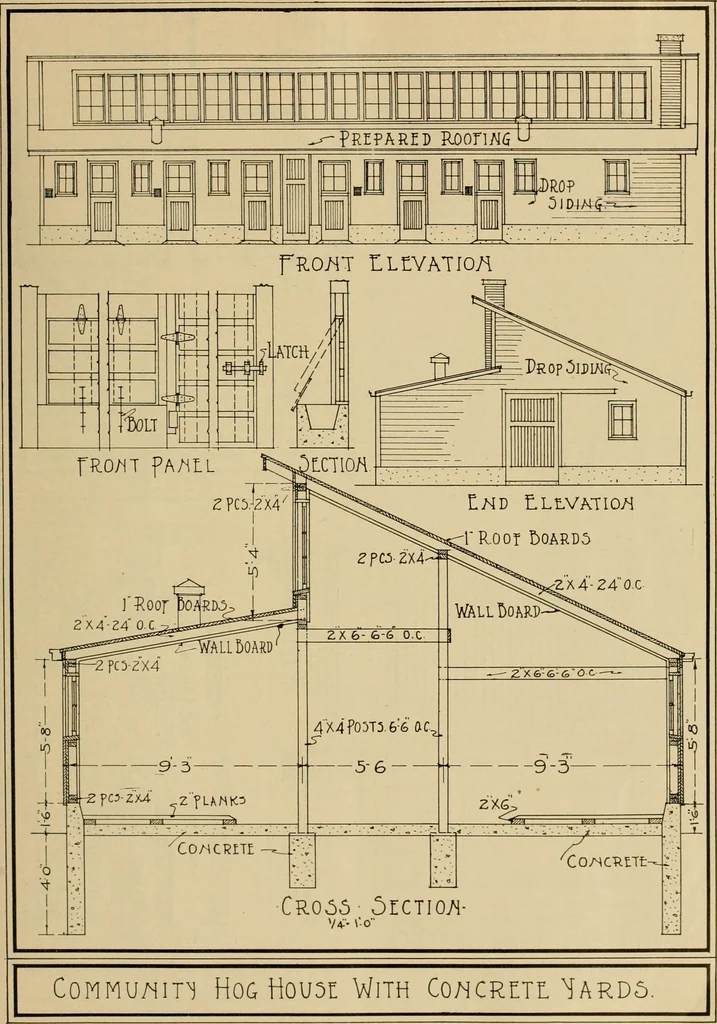 An illustration from Radford’s portfolio of details of building construction; a remarkable and unique collection of full-page plates, accurately drawn and reproduced to exact scale. Complete details for every style of interior trim, including special built-in features., 1911, leaf 122