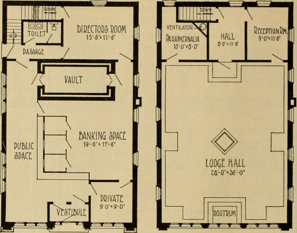 An illustration from Radford’s portfolio of details of building construction; a remarkable and unique collection of full-page plates, accurately drawn and reproduced to exact scale. Complete details for every style of interior trim, including special built-in features., 1911, leaf 123