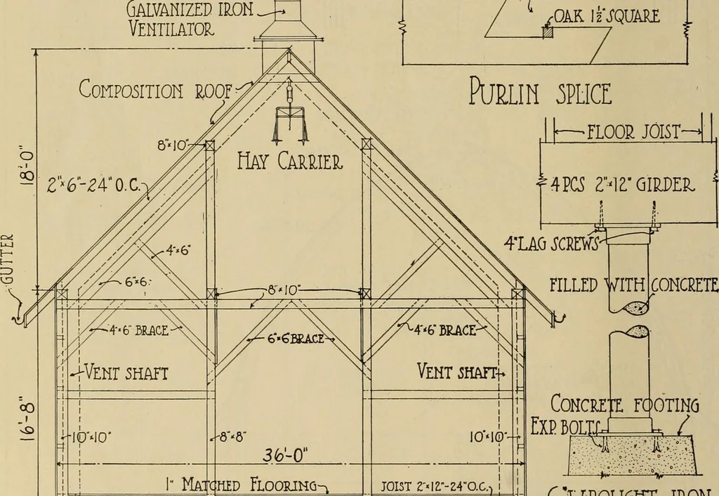 An illustration from Radford’s portfolio of details of building construction; a remarkable and unique collection of full-page plates, accurately drawn and reproduced to exact scale. Complete details for every style of interior trim, including special built-in features., 1911, leaf 129