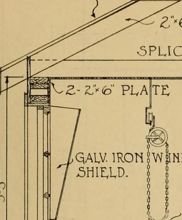 An illustration from Radford’s portfolio of details of building construction; a remarkable and unique collection of full-page plates, accurately drawn and reproduced to exact scale. Complete details for every style of interior trim, including special built-in features., 1911, leaf 148