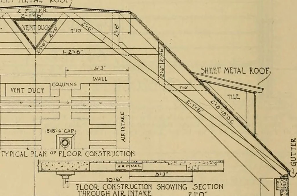An illustration from Radford’s portfolio of details of building construction; a remarkable and unique collection of full-page plates, accurately drawn and reproduced to exact scale. Complete details for every style of interior trim, including special built-in features., 1911, leaf 151
