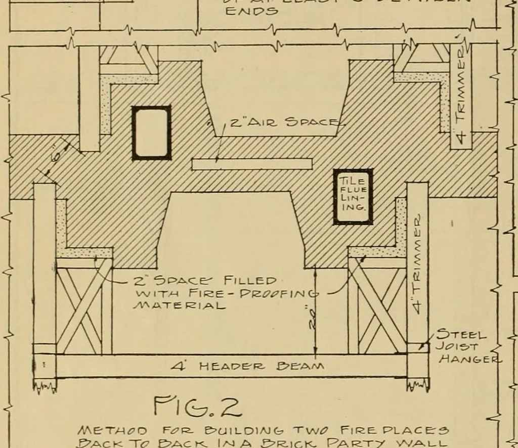 An illustration from Radford’s portfolio of details of building construction; a remarkable and unique collection of full-page plates, accurately drawn and reproduced to exact scale. Complete details for every style of interior trim, including special built-in features., 1911, leaf 19