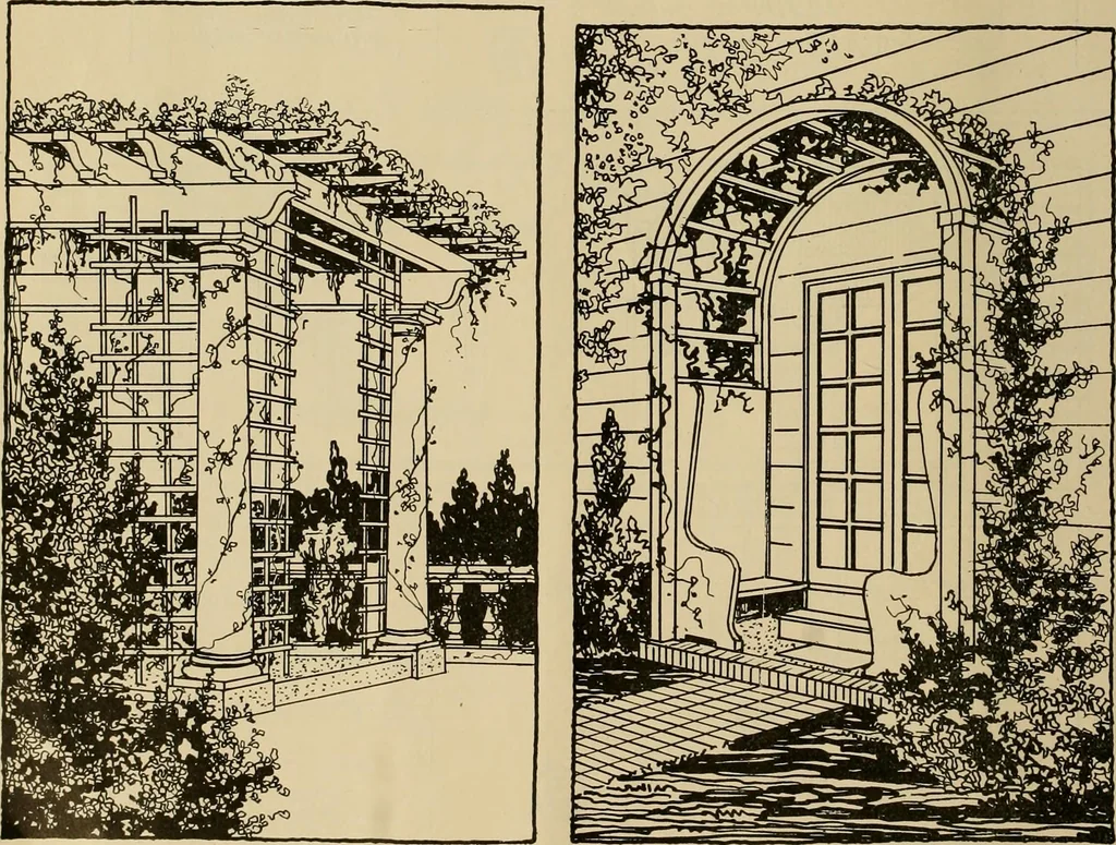 An illustration from Radford’s portfolio of details of building construction; a remarkable and unique collection of full-page plates, accurately drawn and reproduced to exact scale. Complete details for every style of interior trim, including special built-in features., 1911, leaf 53