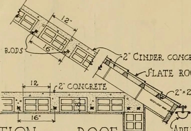 An illustration from Radford’s portfolio of details of building construction; a remarkable and unique collection of full-page plates, accurately drawn and reproduced to exact scale. Complete details for every style of interior trim, including special built-in features., 1911, leaf 83