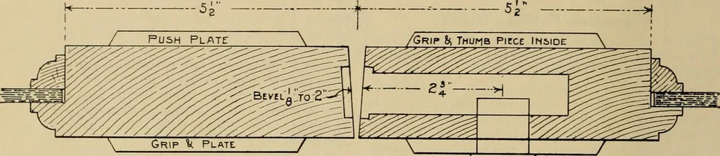 An illustration from Radford’s portfolio of details of building construction; a remarkable and unique collection of full-page plates, accurately drawn and reproduced to exact scale. Complete details for every style of interior trim, including special built-in features., 1911, leaf 95