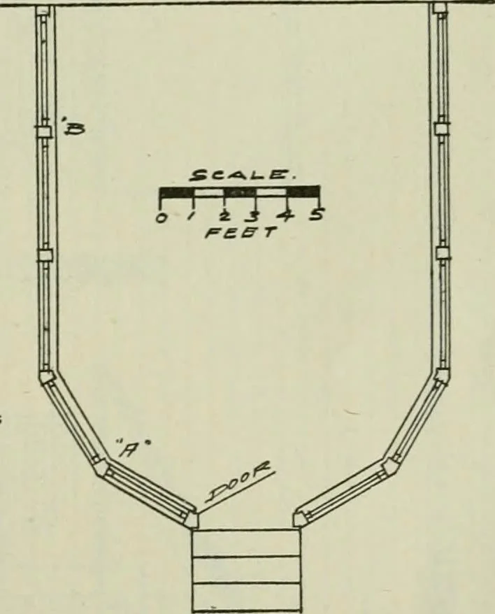 An illustration from Radford's portfolio of details of building construction : a remarkable and unique collection of full-page plates, accurately drawn and reproduced to exact scale ..., 1911, leaf 100