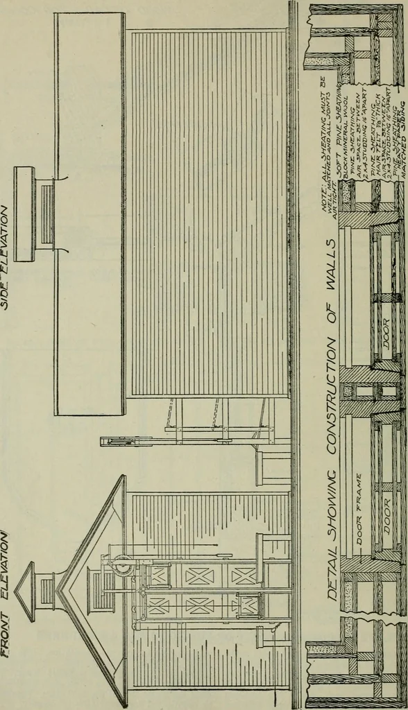 An illustration from Radford's portfolio of details of building construction : a remarkable and unique collection of full-page plates, accurately drawn and reproduced to exact scale ..., 1911, leaf 101