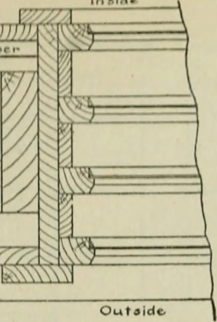 An illustration from Radford's portfolio of details of building construction : a remarkable and unique collection of full-page plates, accurately drawn and reproduced to exact scale ..., 1911, leaf 102