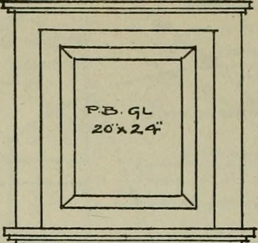 An illustration from Radford's portfolio of details of building construction : a remarkable and unique collection of full-page plates, accurately drawn and reproduced to exact scale ..., 1911, leaf 121