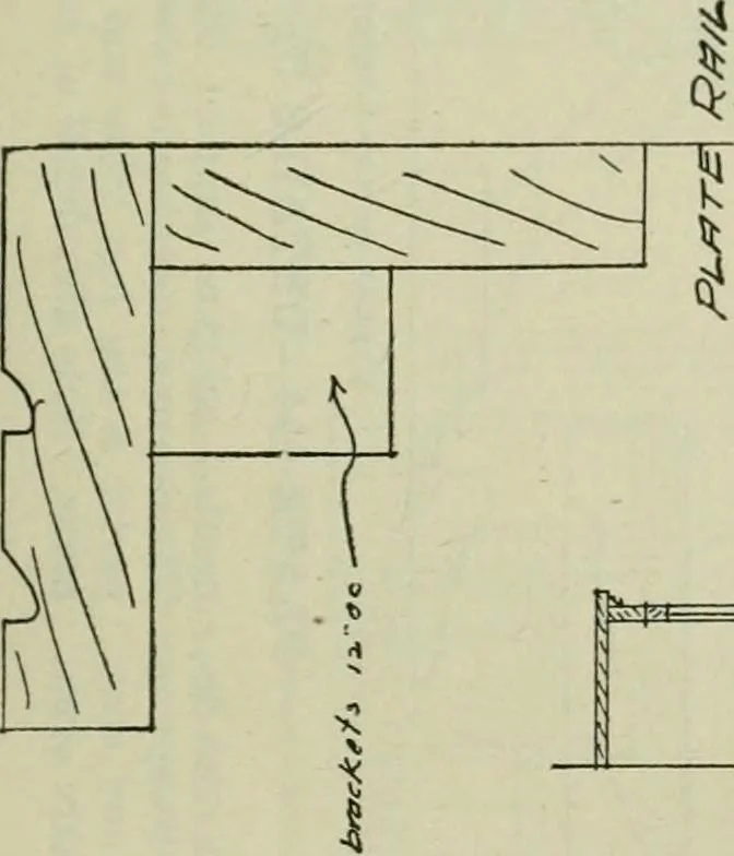 An illustration from Radford's portfolio of details of building construction : a remarkable and unique collection of full-page plates, accurately drawn and reproduced to exact scale ..., 1911, leaf 126