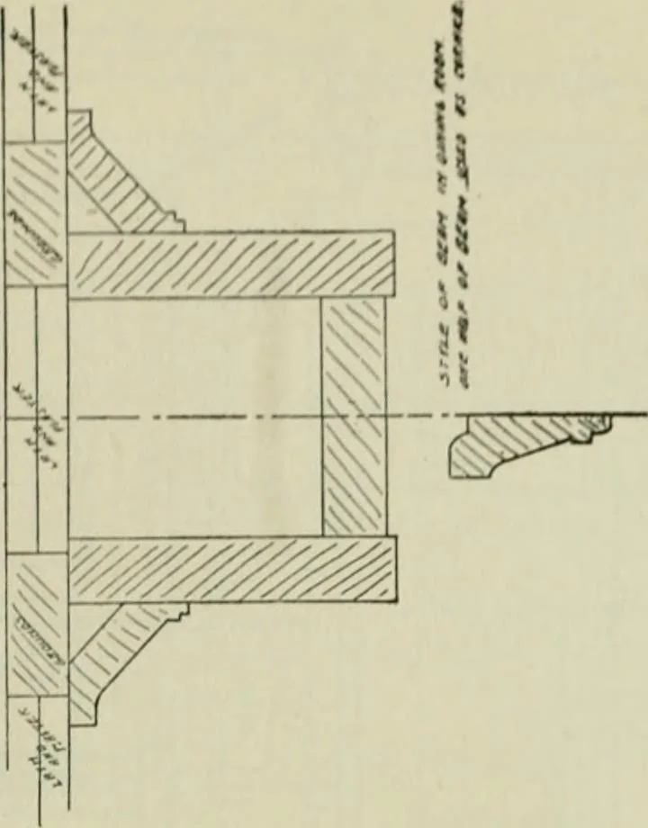 An illustration from Radford's portfolio of details of building construction : a remarkable and unique collection of full-page plates, accurately drawn and reproduced to exact scale ..., 1911, leaf 128