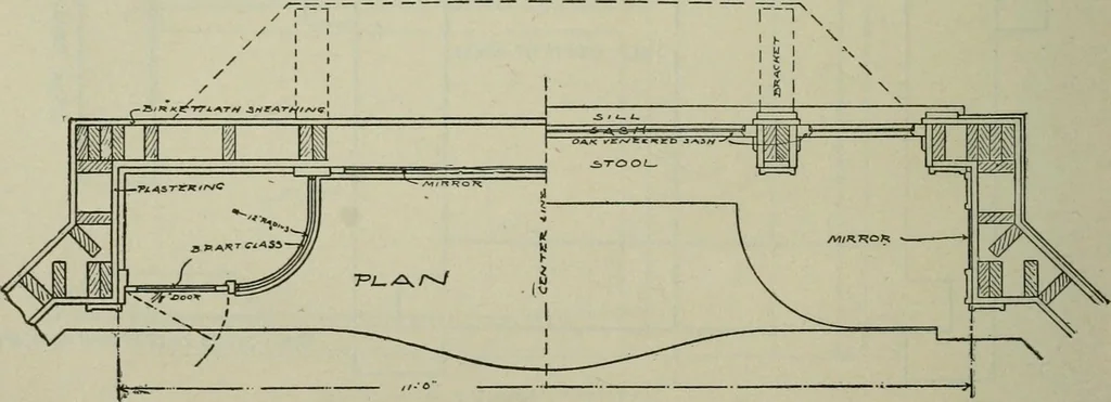 An illustration from Radford's portfolio of details of building construction : a remarkable and unique collection of full-page plates, accurately drawn and reproduced to exact scale ..., 1911, leaf 135