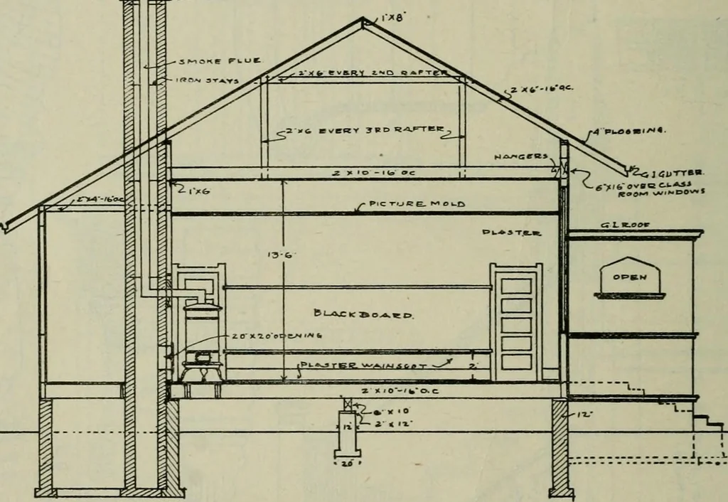 An illustration from Radford's portfolio of details of building construction : a remarkable and unique collection of full-page plates, accurately drawn and reproduced to exact scale ..., 1911, leaf 143
