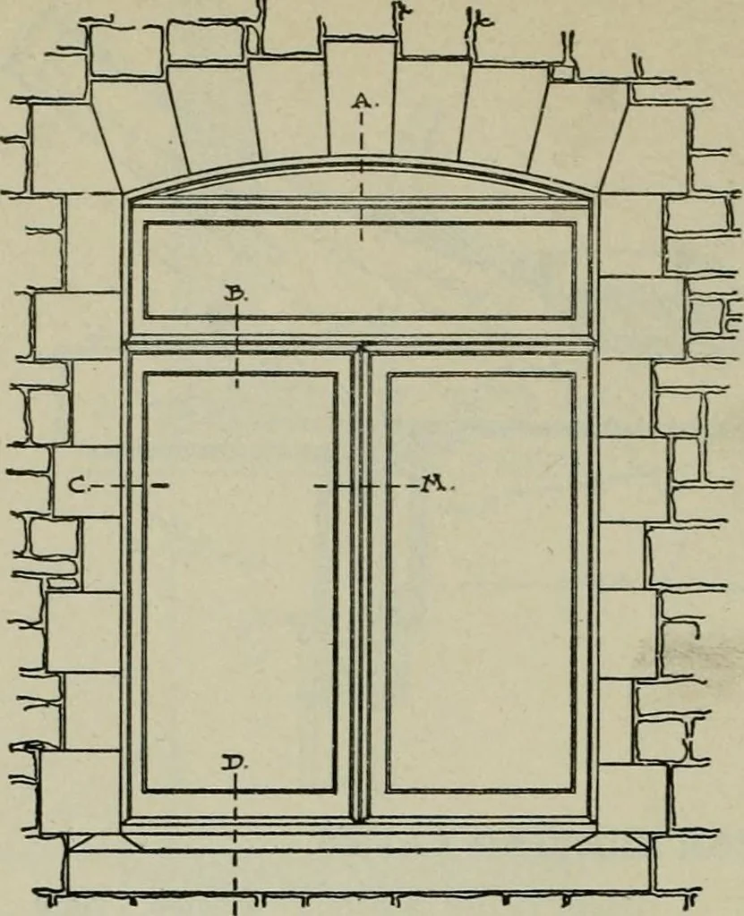 An illustration from Radford's portfolio of details of building construction : a remarkable and unique collection of full-page plates, accurately drawn and reproduced to exact scale ..., 1911, leaf 147