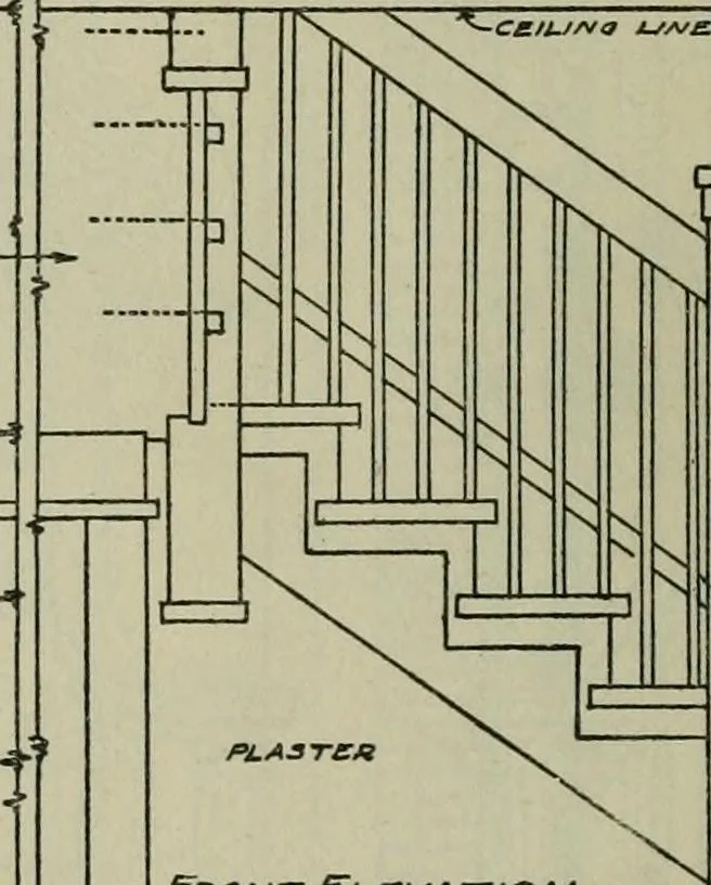 An illustration from Radford's portfolio of details of building construction : a remarkable and unique collection of full-page plates, accurately drawn and reproduced to exact scale ..., 1911, leaf 15