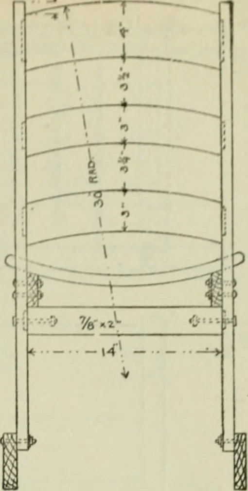 An illustration from Radford's portfolio of details of building construction : a remarkable and unique collection of full-page plates, accurately drawn and reproduced to exact scale ..., 1911, leaf 150