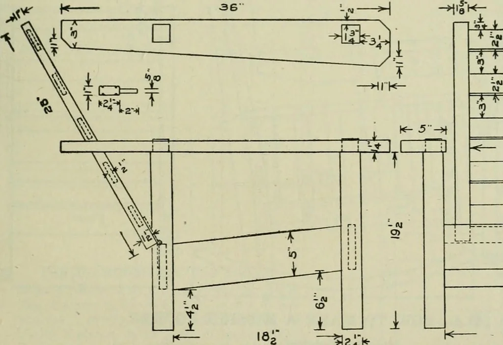An illustration from Radford's portfolio of details of building construction : a remarkable and unique collection of full-page plates, accurately drawn and reproduced to exact scale ..., 1911, leaf 156