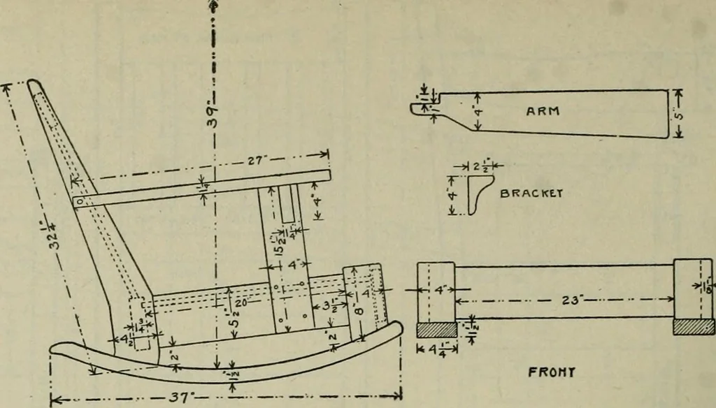 An illustration from Radford's portfolio of details of building construction : a remarkable and unique collection of full-page plates, accurately drawn and reproduced to exact scale ..., 1911, leaf 157