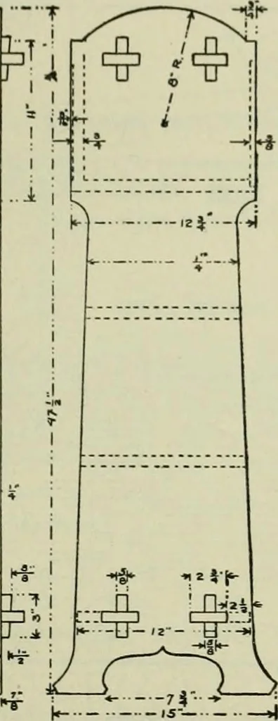 An illustration from Radford's portfolio of details of building construction : a remarkable and unique collection of full-page plates, accurately drawn and reproduced to exact scale ..., 1911, leaf 160