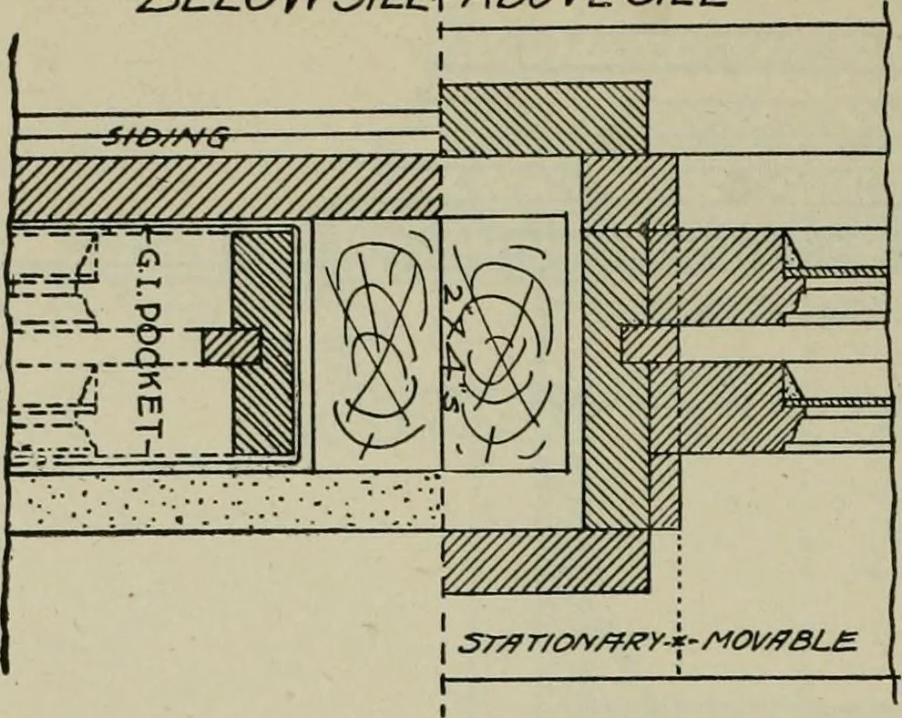 An illustration from Radford's portfolio of details of building construction : a remarkable and unique collection of full-page plates, accurately drawn and reproduced to exact scale ..., 1911, leaf 163