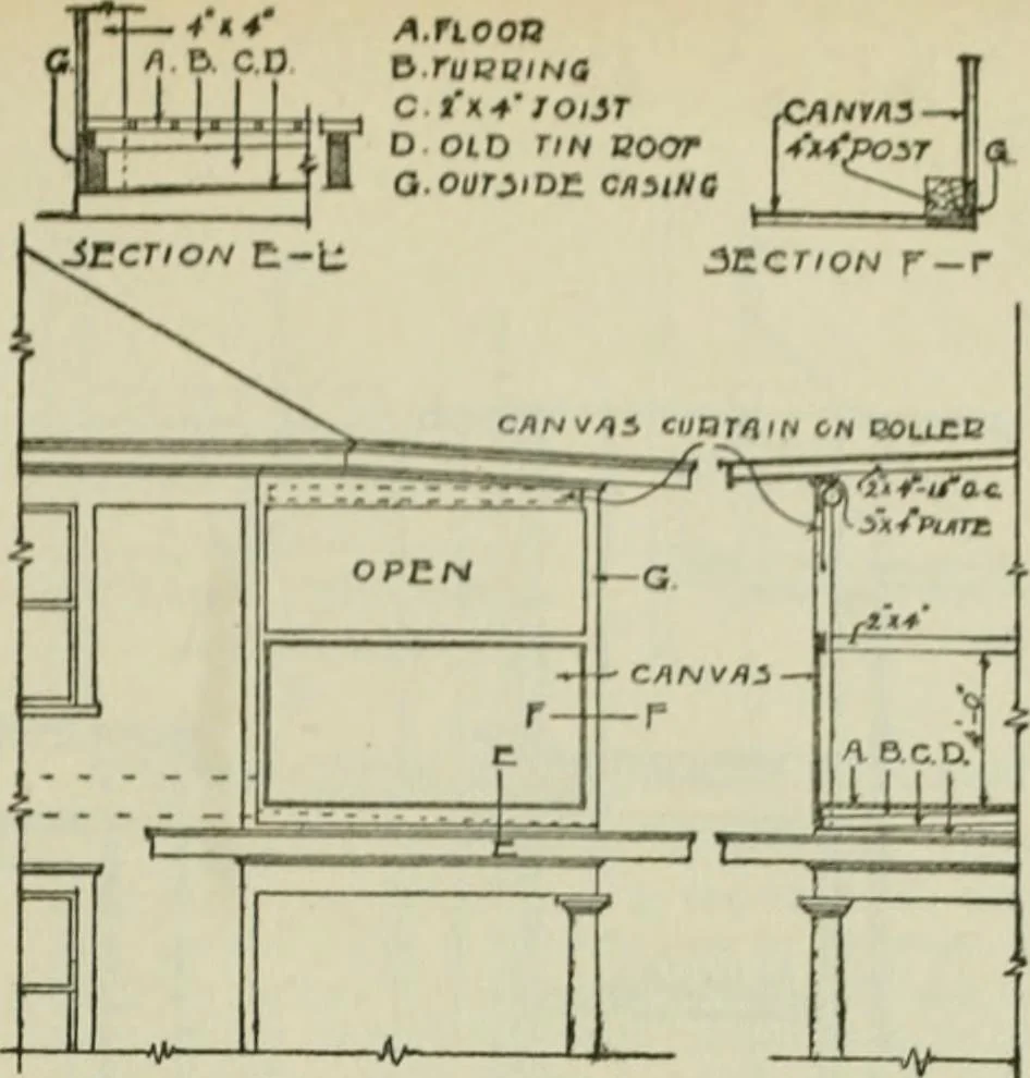 An illustration from Radford's portfolio of details of building construction : a remarkable and unique collection of full-page plates, accurately drawn and reproduced to exact scale ..., 1911, leaf 164