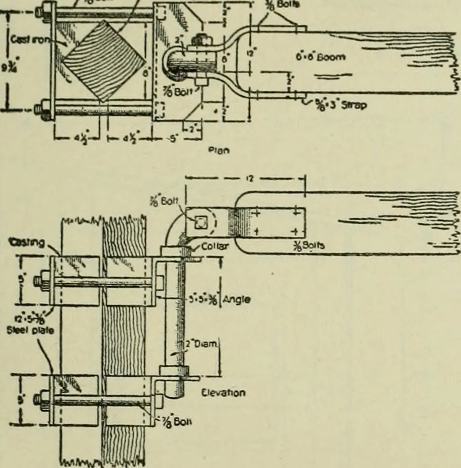 An illustration from Radford's portfolio of details of building construction : a remarkable and unique collection of full-page plates, accurately drawn and reproduced to exact scale ..., 1911, leaf 172