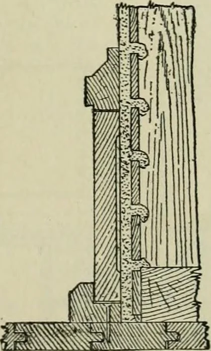 An illustration from Radford's portfolio of details of building construction : a remarkable and unique collection of full-page plates, accurately drawn and reproduced to exact scale ..., 1911, leaf 188