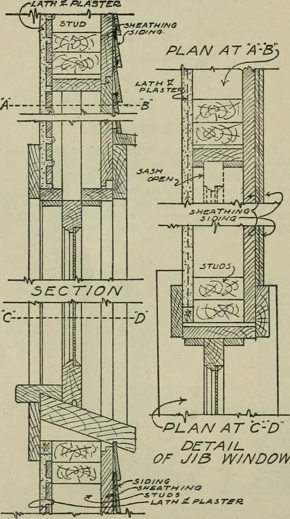 An illustration from Radford's portfolio of details of building construction : a remarkable and unique collection of full-page plates, accurately drawn and reproduced to exact scale ..., 1911, leaf 189