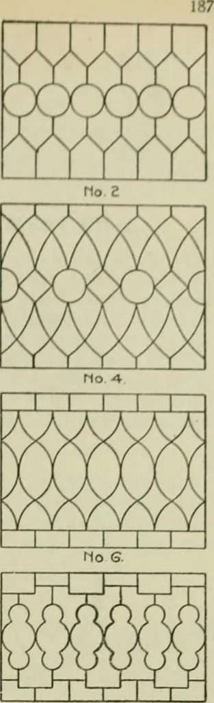 An illustration from Radford's portfolio of details of building construction : a remarkable and unique collection of full-page plates, accurately drawn and reproduced to exact scale ..., 1911, leaf 190