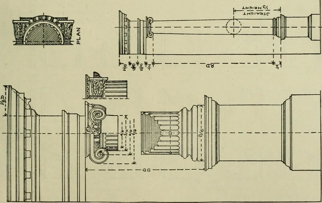 An illustration from Radford's portfolio of details of building construction : a remarkable and unique collection of full-page plates, accurately drawn and reproduced to exact scale ..., 1911, leaf 196