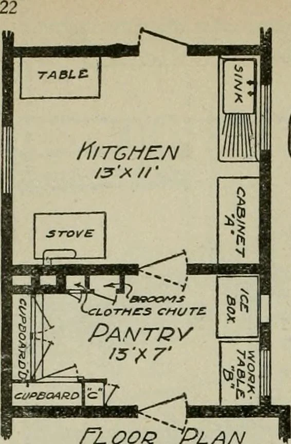 An illustration from Radford's portfolio of details of building construction : a remarkable and unique collection of full-page plates, accurately drawn and reproduced to exact scale ..., 1911, leaf 25
