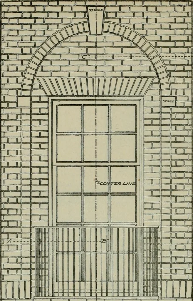 An illustration from Radford's portfolio of details of building construction : a remarkable and unique collection of full-page plates, accurately drawn and reproduced to exact scale ..., 1911, leaf 31