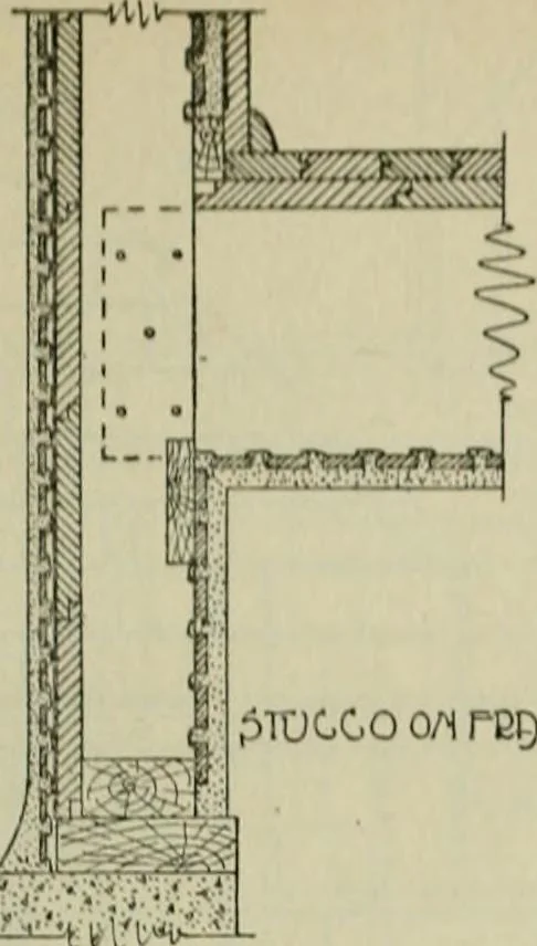 An illustration from Radford's portfolio of details of building construction : a remarkable and unique collection of full-page plates, accurately drawn and reproduced to exact scale ..., 1911, leaf 32