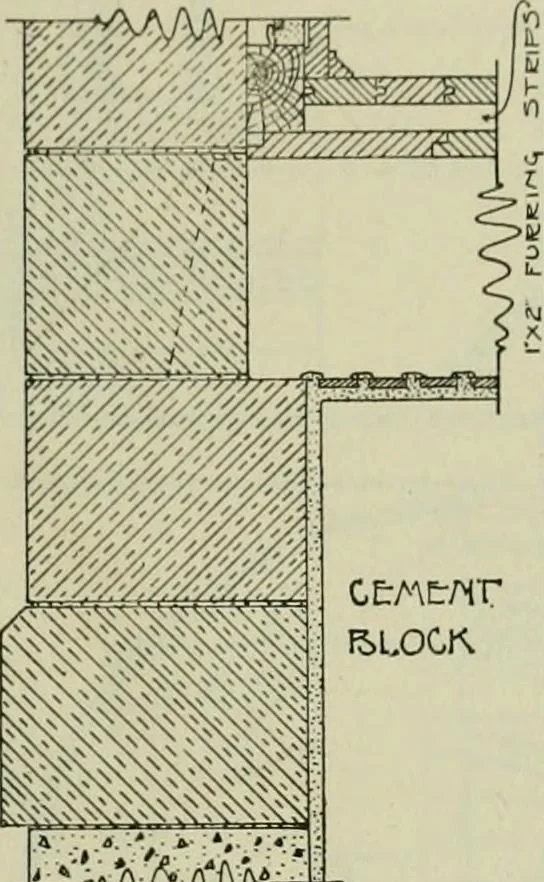 An illustration from Radford's portfolio of details of building construction : a remarkable and unique collection of full-page plates, accurately drawn and reproduced to exact scale ..., 1911, leaf 32