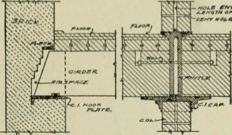 An illustration from Radford's portfolio of details of building construction : a remarkable and unique collection of full-page plates, accurately drawn and reproduced to exact scale ..., 1911, leaf 40