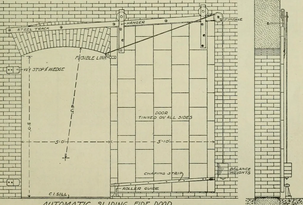 An illustration from Radford's portfolio of details of building construction : a remarkable and unique collection of full-page plates, accurately drawn and reproduced to exact scale ..., 1911, leaf 40