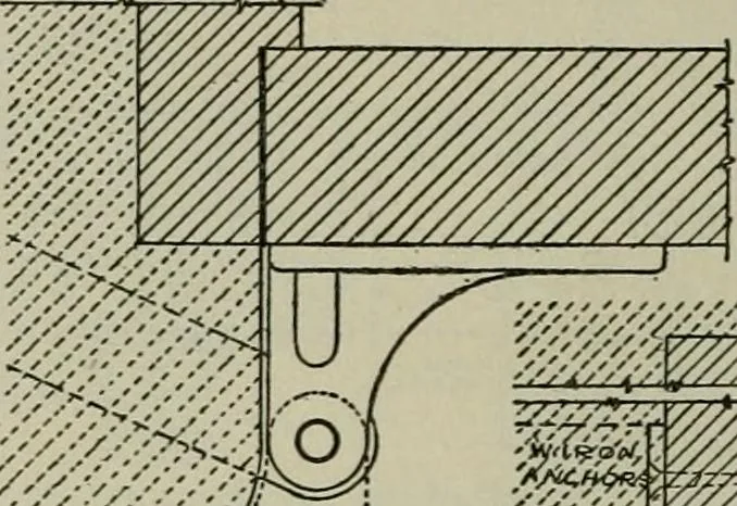 An illustration from Radford's portfolio of details of building construction : a remarkable and unique collection of full-page plates, accurately drawn and reproduced to exact scale ..., 1911, leaf 41