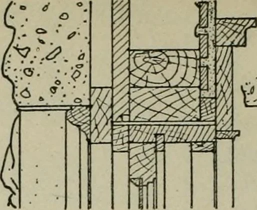 An illustration from Radford's portfolio of details of building construction : a remarkable and unique collection of full-page plates, accurately drawn and reproduced to exact scale ..., 1911, leaf 47
