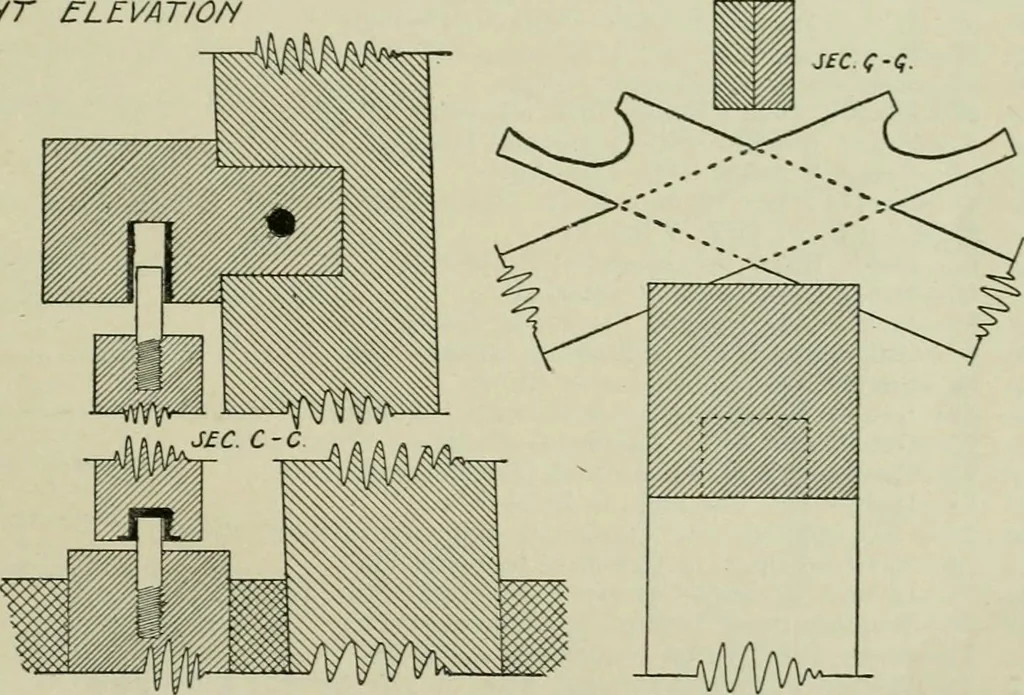 An illustration from Radford's portfolio of details of building construction : a remarkable and unique collection of full-page plates, accurately drawn and reproduced to exact scale ..., 1911, leaf 48