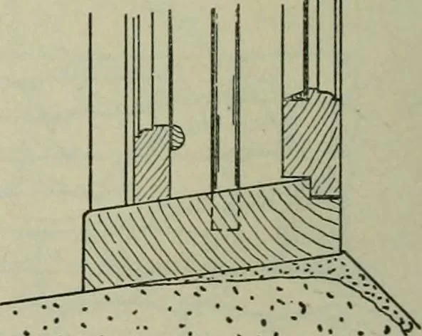 An illustration from Radford's portfolio of details of building construction : a remarkable and unique collection of full-page plates, accurately drawn and reproduced to exact scale ..., 1911, leaf 55