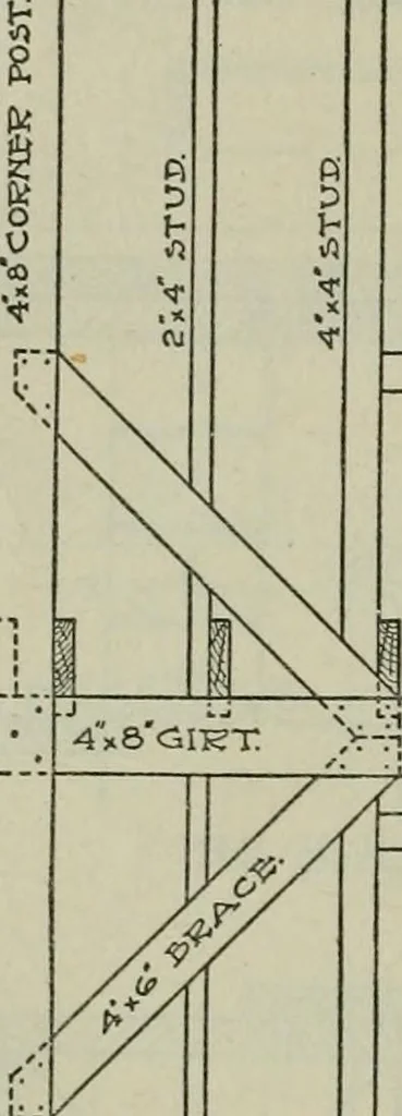 An illustration from Radford's portfolio of details of building construction : a remarkable and unique collection of full-page plates, accurately drawn and reproduced to exact scale ..., 1911, leaf 57