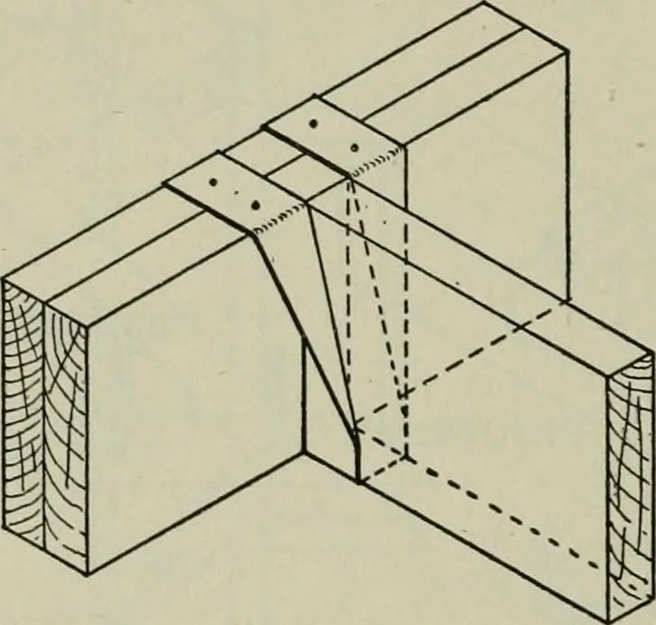 An illustration from Radford's portfolio of details of building construction : a remarkable and unique collection of full-page plates, accurately drawn and reproduced to exact scale ..., 1911, leaf 59